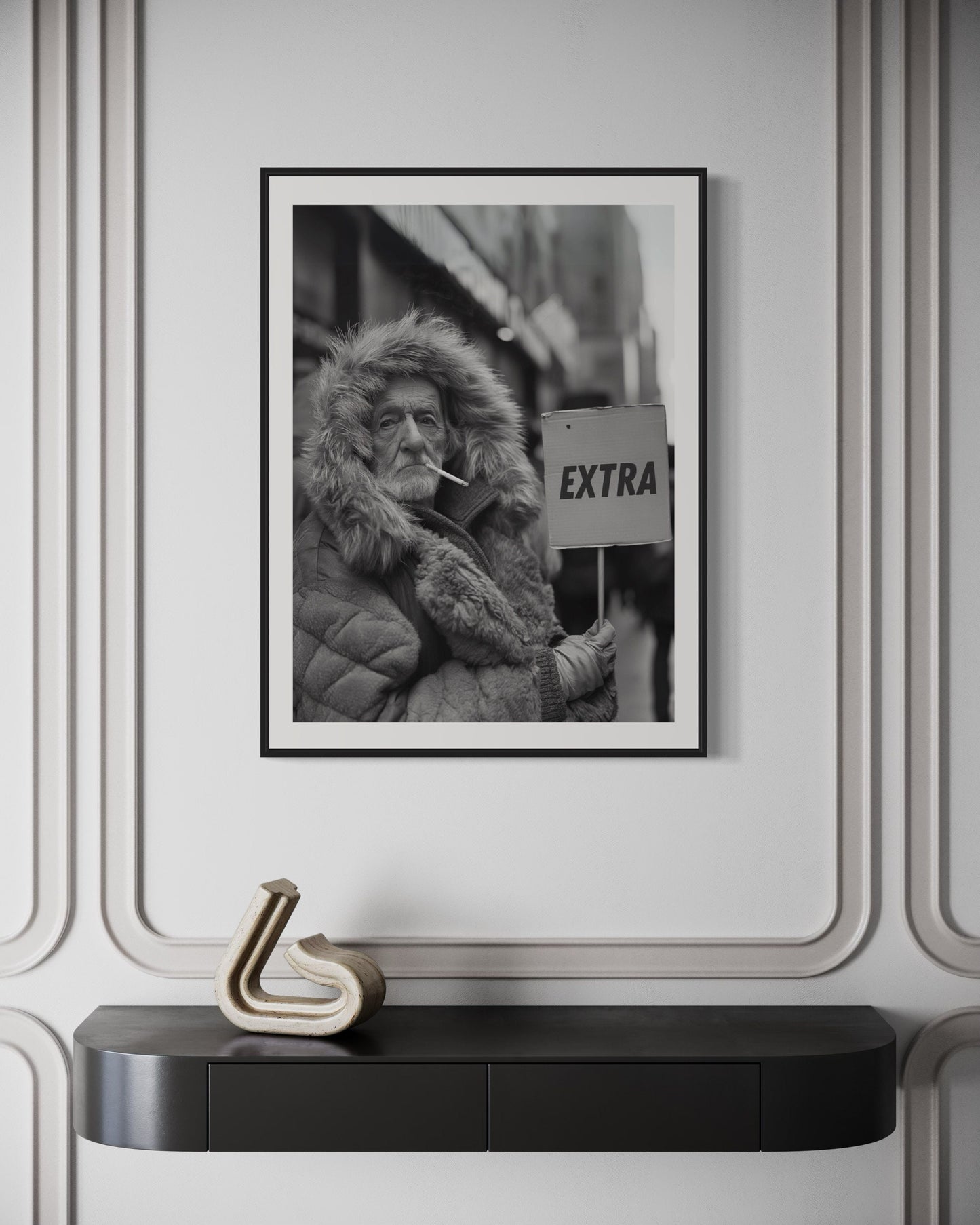 LGBTQ Pride Print, Queer black and white wall art