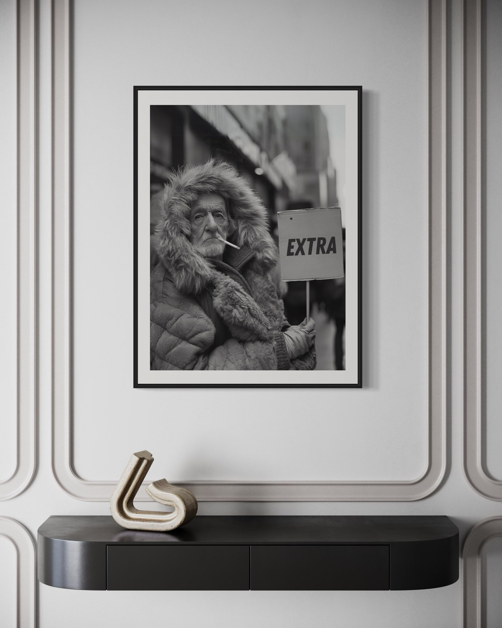 LGBTQ Pride Print, Queer black and white wall art