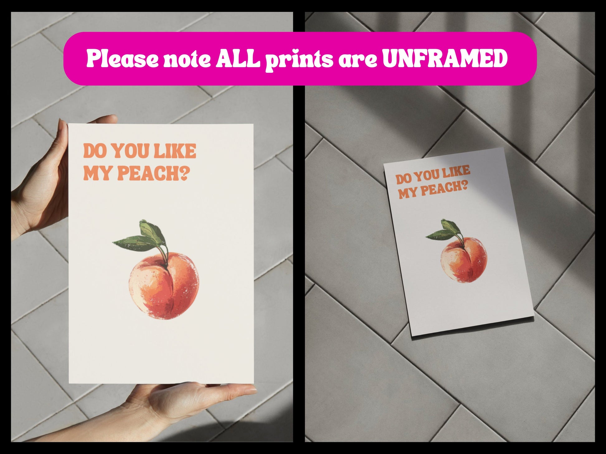 Funny Queer Print, Do You Like My Peach? | Playful LGBTQ+ Art, Funny Gay Poster
