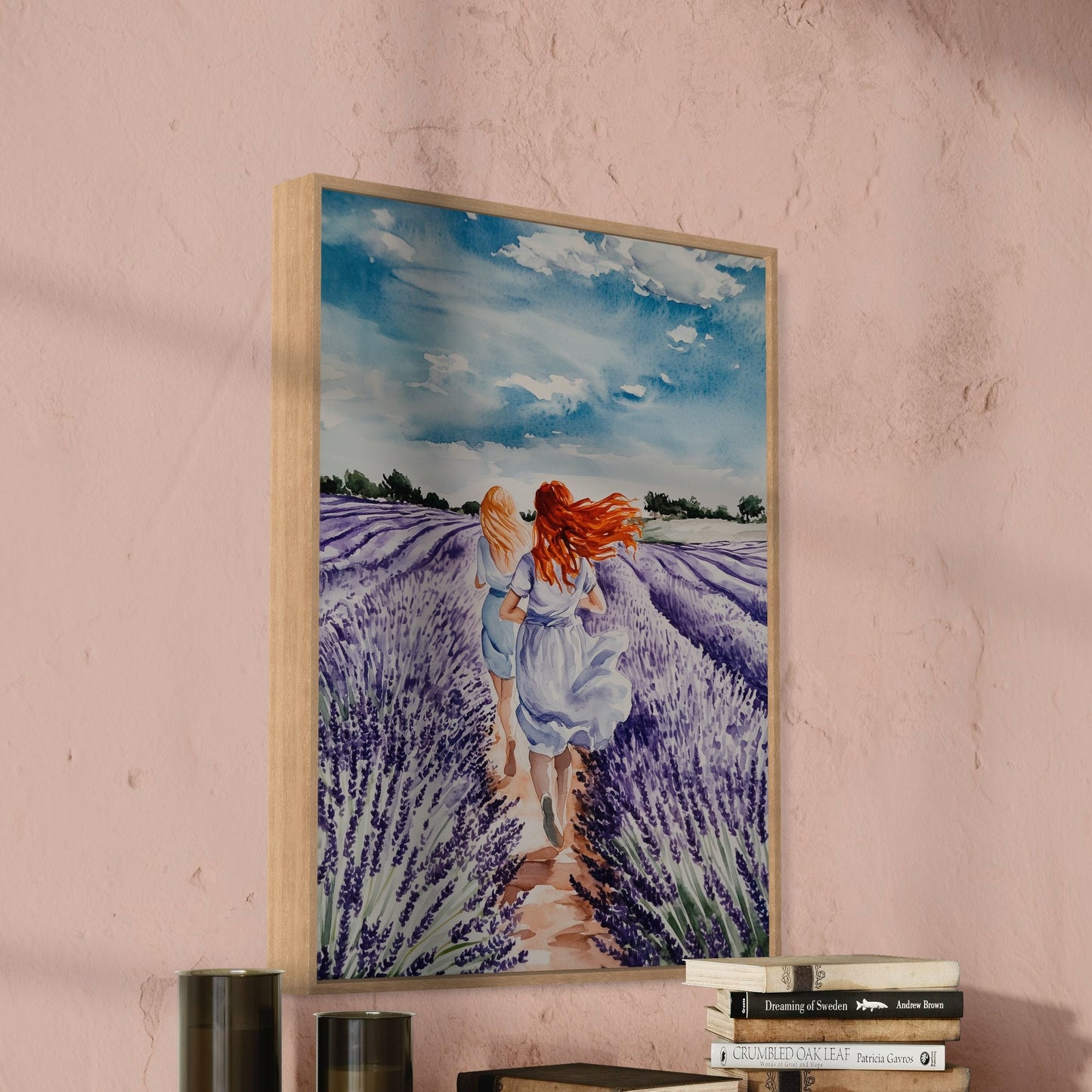 Sapphic Lavender Menace Art Print | Romantic LGBTQ+ Wall Art | 200gsm Matte Paper, Unframed, Inspired by Sapphic Love & Pride