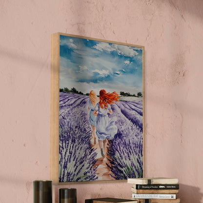 Sapphic Lavender Menace Art Print | Romantic LGBTQ+ Wall Art | 200gsm Matte Paper, Unframed, Inspired by Sapphic Love & Pride