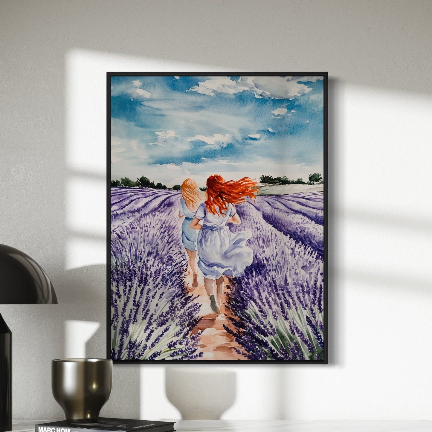 Sapphic Lavender Menace Art Print | Romantic LGBTQ+ Wall Art | 200gsm Matte Paper, Unframed, Inspired by Sapphic Love & Pride