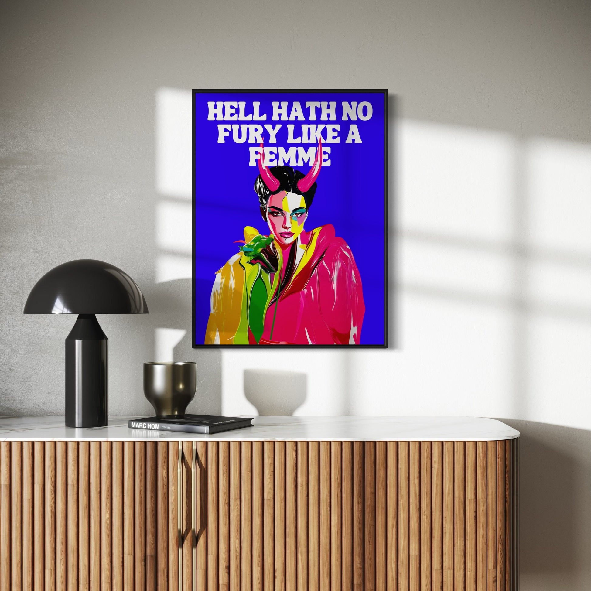 Femme Fury LGBTQ+ Empowerment Art Print - Hell Hath No Fury Like a Femme