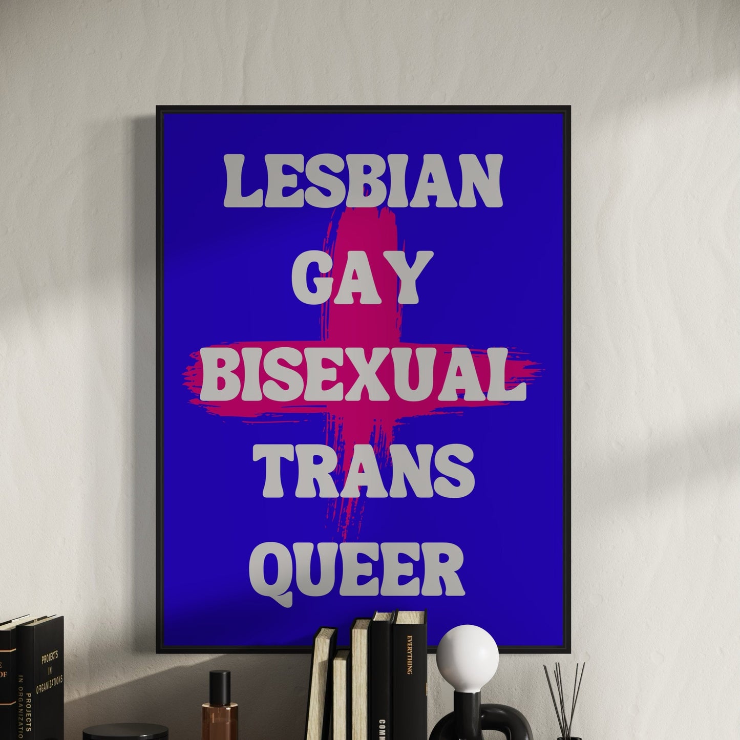 LGBTQ+ Alphabet Power Art Print - Queer, Bisexual, Gay, Trans Pride Poster
