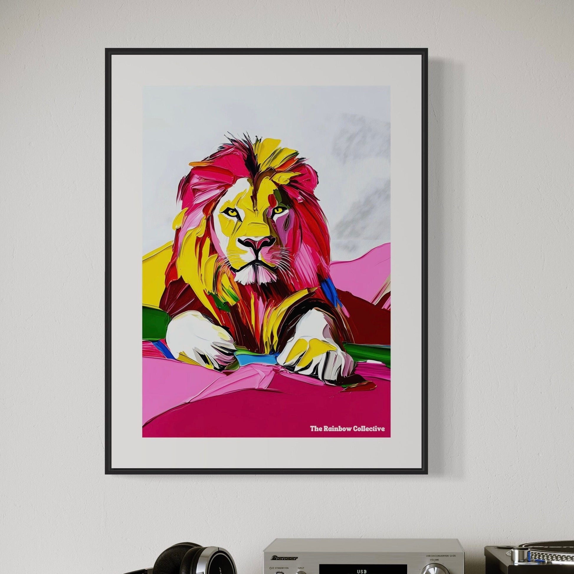 LGBTQ Art Print, lions pride art, Queer art, Pride gift and decor, animal print