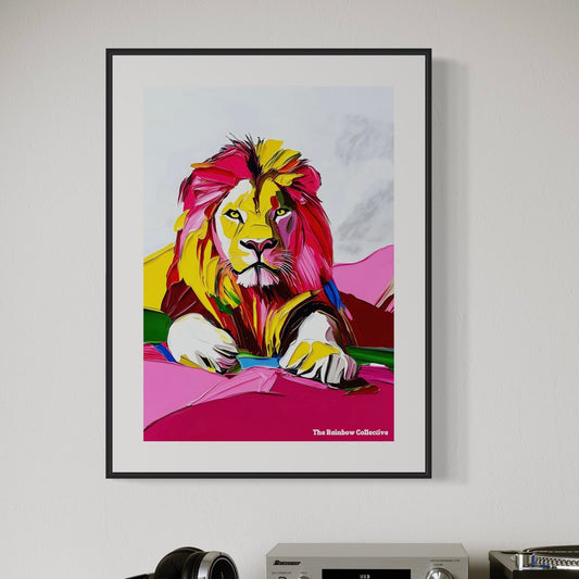 LGBTQ Art Print, lions pride art, Queer art, Pride gift and decor, animal print