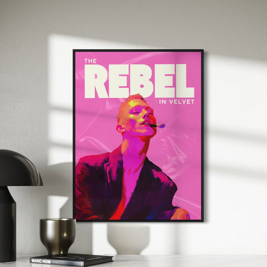 Velvet Rebel - Bold Queer Defiance in Colourful Expression | Premium Unframed Print | 200gsm Matte Paper | Celebrate Fierce Queer Spirit