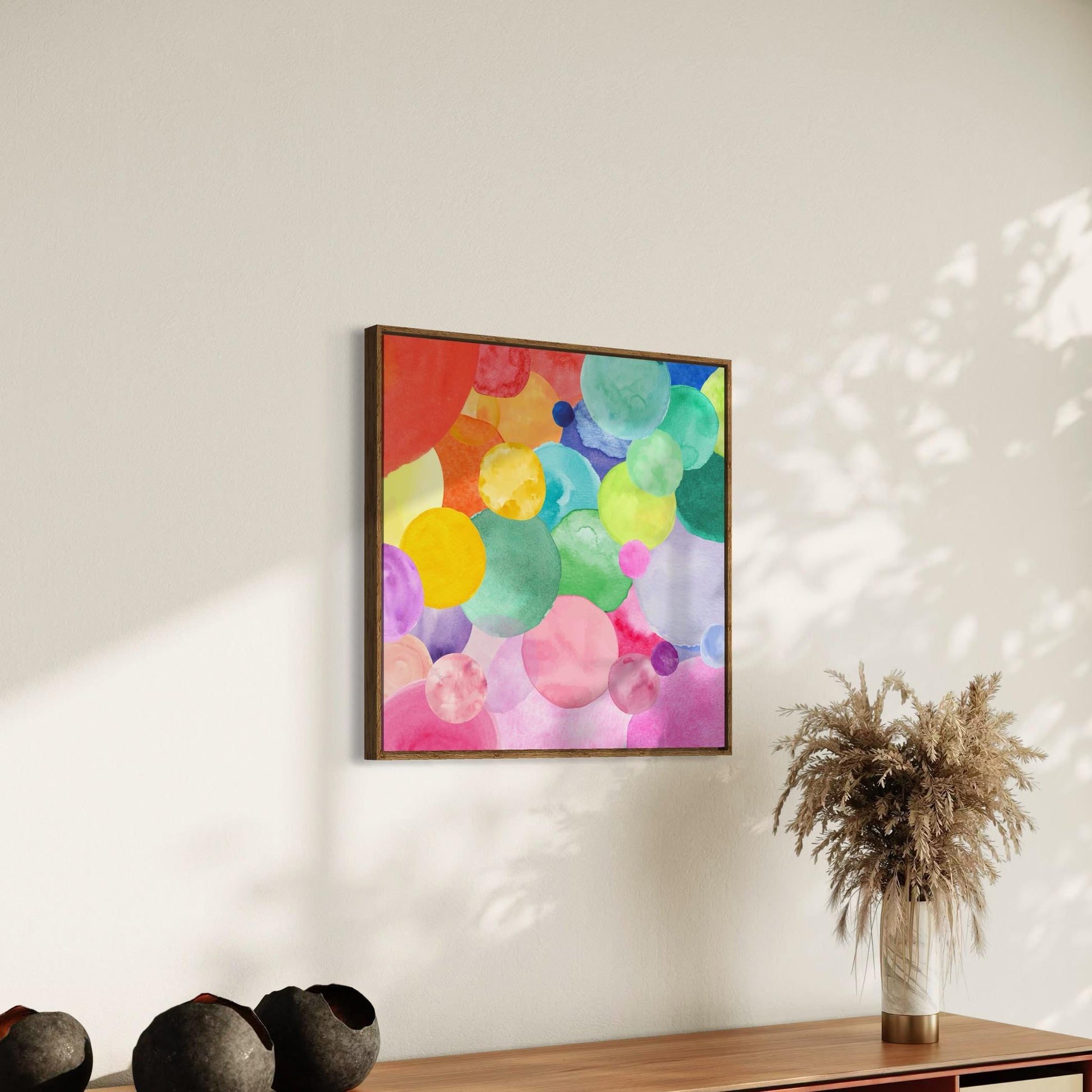 Bubbling with Pride - LGBTQ+ Watercolor Abstract Art Print | Colourful, Inclusive Wall Decor | Unframed, Premium 200gsm Matte Paper