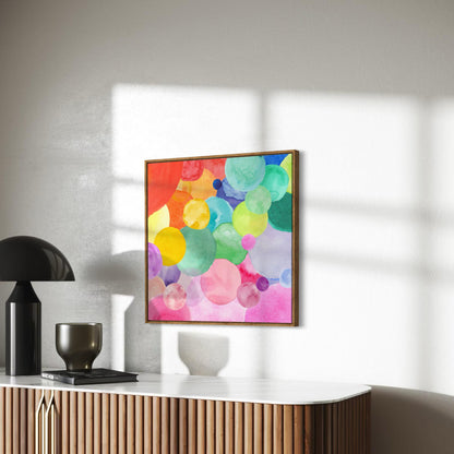 Bubbling with Pride - LGBTQ+ Watercolor Abstract Art Print | Colourful, Inclusive Wall Decor | Unframed, Premium 200gsm Matte Paper