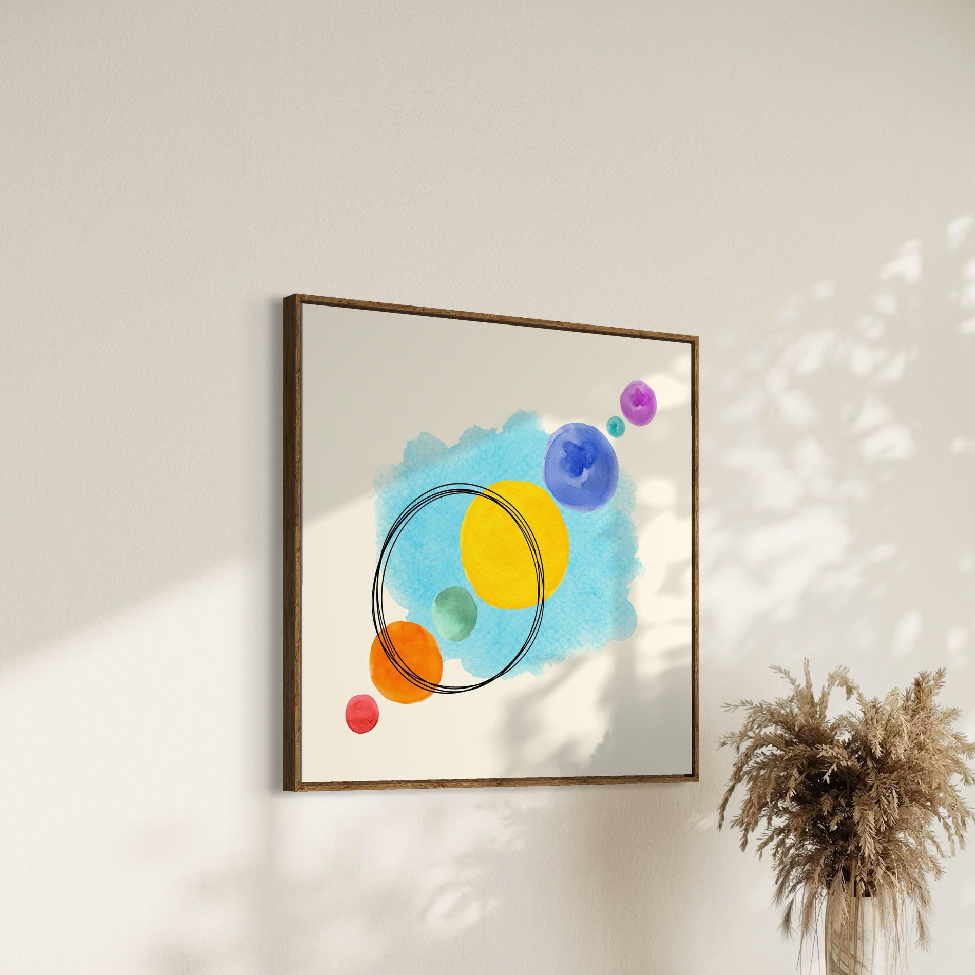 Unity in Colour | Abstract Watercolour Pride Print | Unframed Queer Decor for Home or Office Decor | 2 of 3 in Coordinated Set