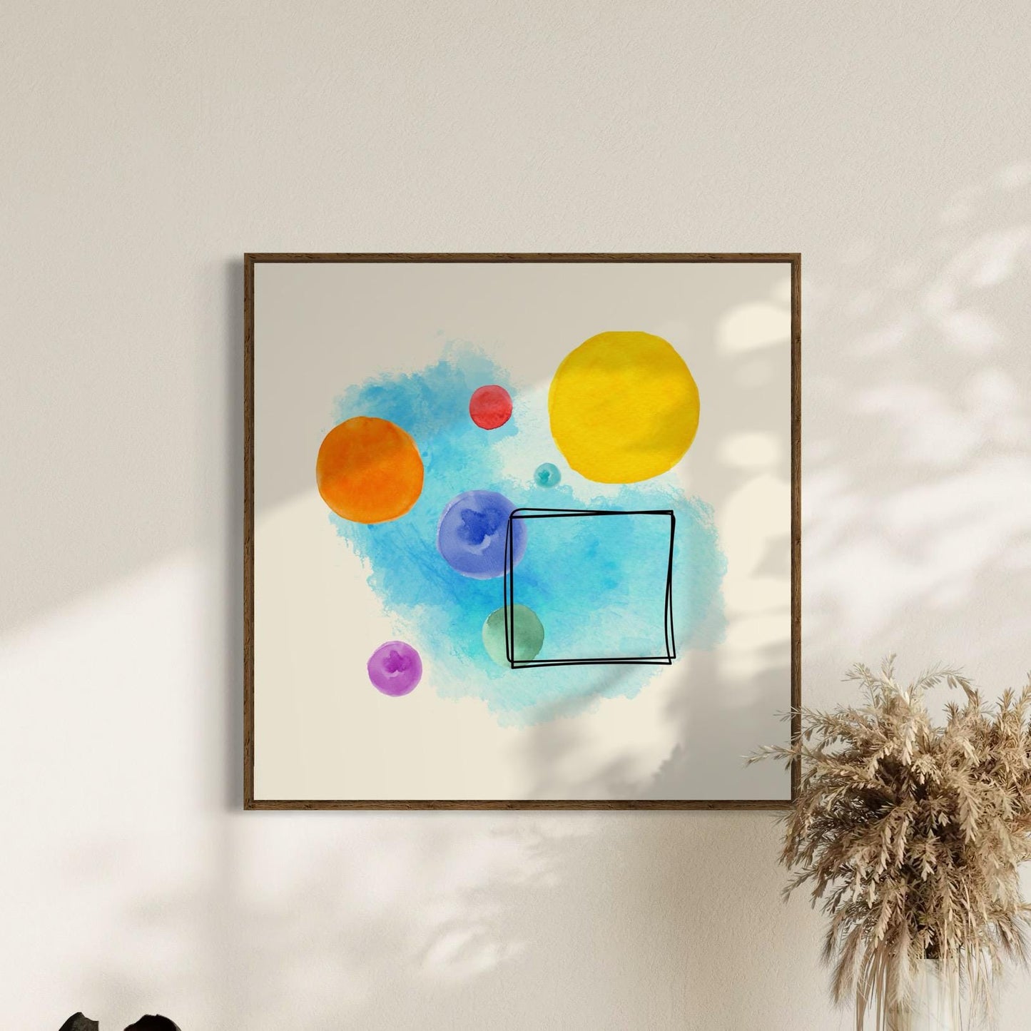 Abstract Watercolour Pride Print | Unity in Colour | Unframed Queer Art for Home or Office Decor | 3 of 3 in Coordinated Set
