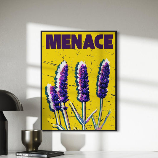 Bold Lavender Menace Art Print - LGBTQ+ Feminist History, Vibrant Poster Celebrating Power & Rebellion | Premium Matte Paper, Unframed