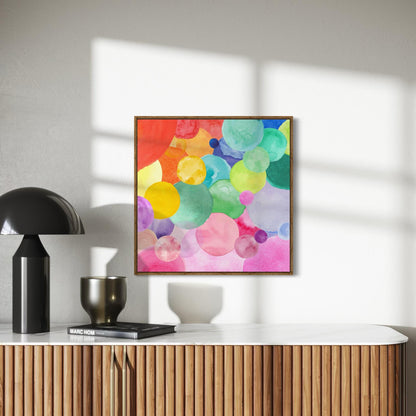 Bubbling with Pride - LGBTQ+ Watercolor Abstract Art Print | Colourful, Inclusive Wall Decor | Unframed, Premium 200gsm Matte Paper