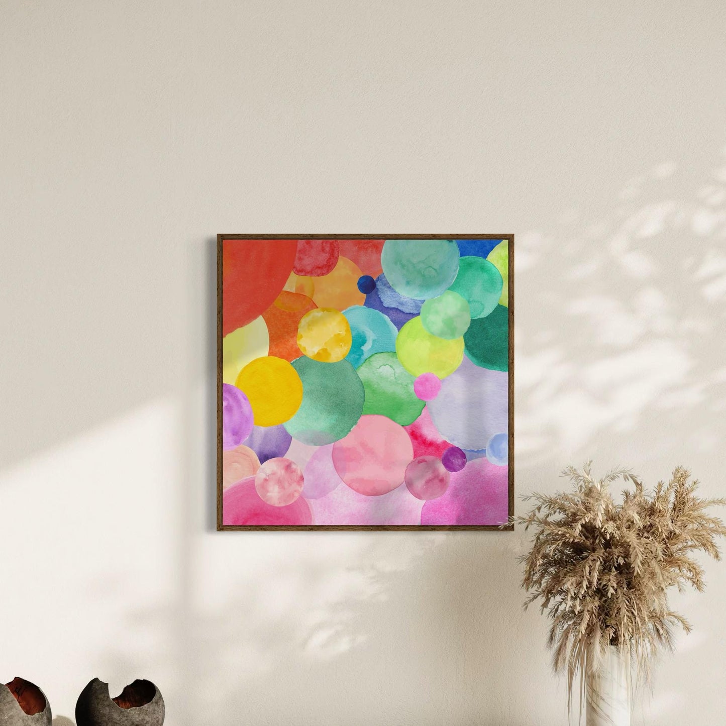 Bubbling with Pride - LGBTQ+ Watercolor Abstract Art Print | Colourful, Inclusive Wall Decor | Unframed, Premium 200gsm Matte Paper