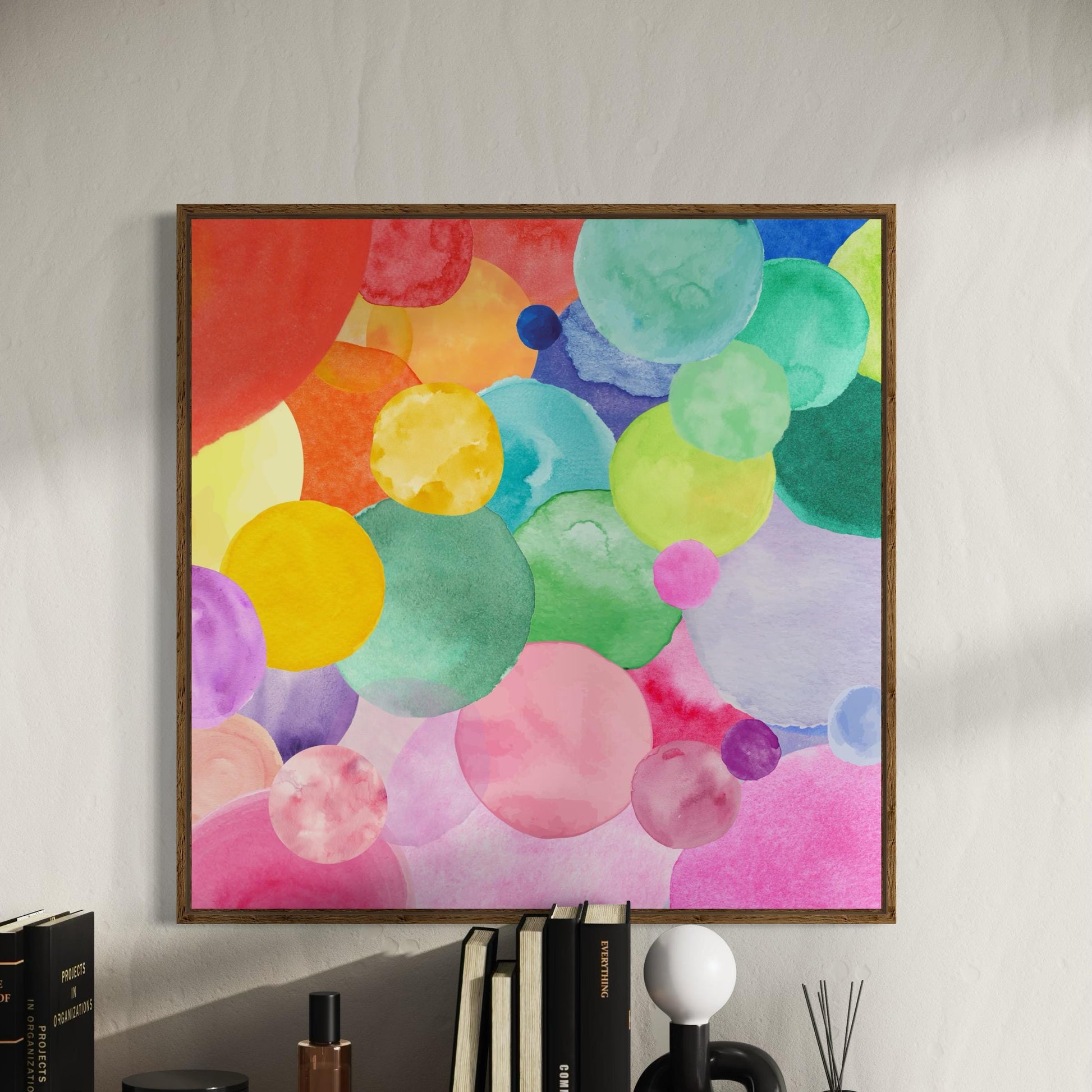 Bubbling with Pride - LGBTQ+ Watercolor Abstract Art Print | Colourful, Inclusive Wall Decor | Unframed, Premium 200gsm Matte Paper