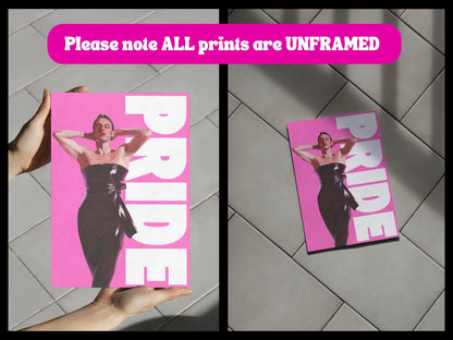 Trans & Non-Binary Pride Art Print - Bold LGBTQ+ Art, Gender-Inclusive Wall Decor, Queer Empowerment, 200gsm Matte, Unframed Print