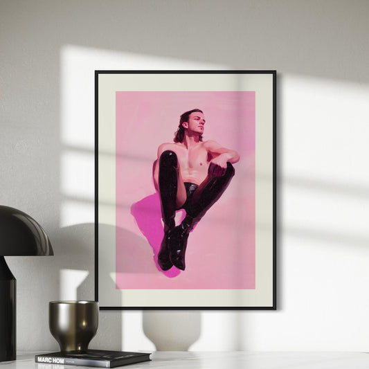 Pink Serenity Art Print - LGBTQ+ Identity and Pride Wall Art, Minimalist Modern Decor, Printed on Premium Matte Paper, Unframed