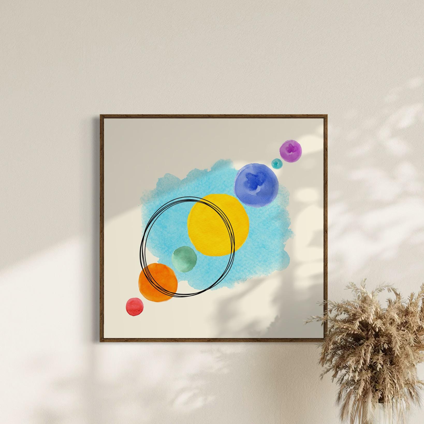 Unity in Colour | Abstract Watercolour Pride Print | Unframed Queer Decor for Home or Office Decor | 2 of 3 in Coordinated Set