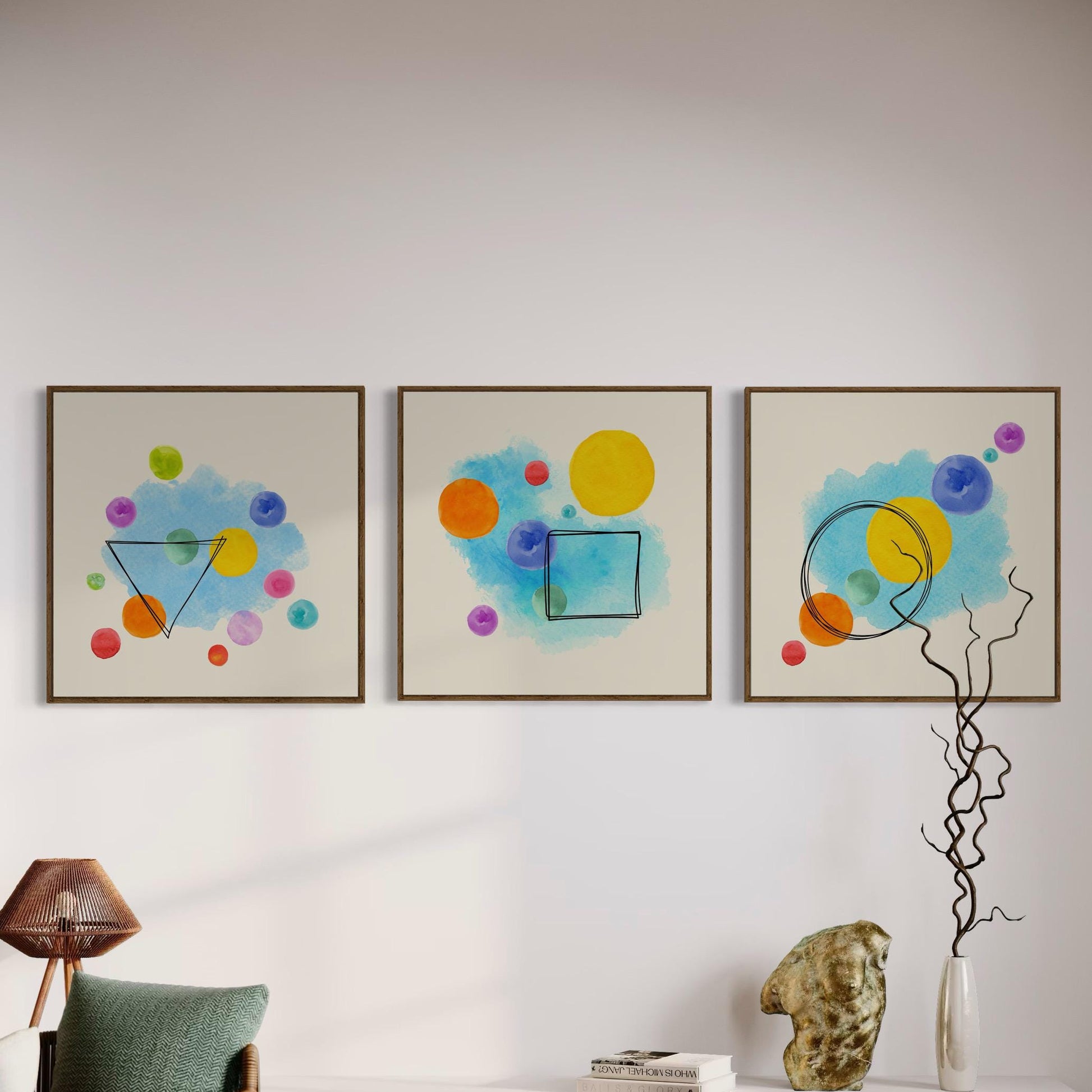 Unity in Colour | Abstract Watercolour Pride Print | Unframed Queer Decor for Home or Office Decor | 2 of 3 in Coordinated Set