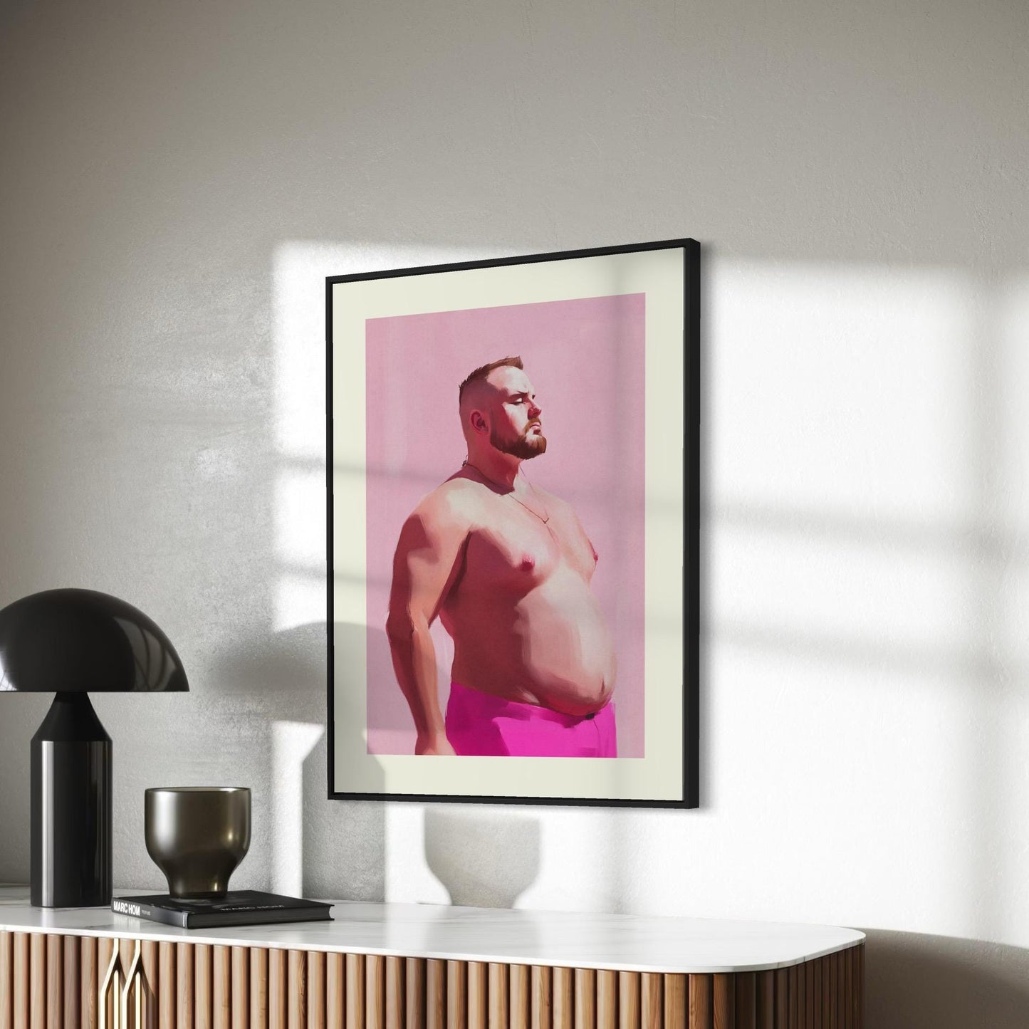 Bear Pride Art Print | LGBTQ+ Bear Community Artwork | Bold, Unframed Queer Decor for Modern Homes | Premium Matte Paper Print