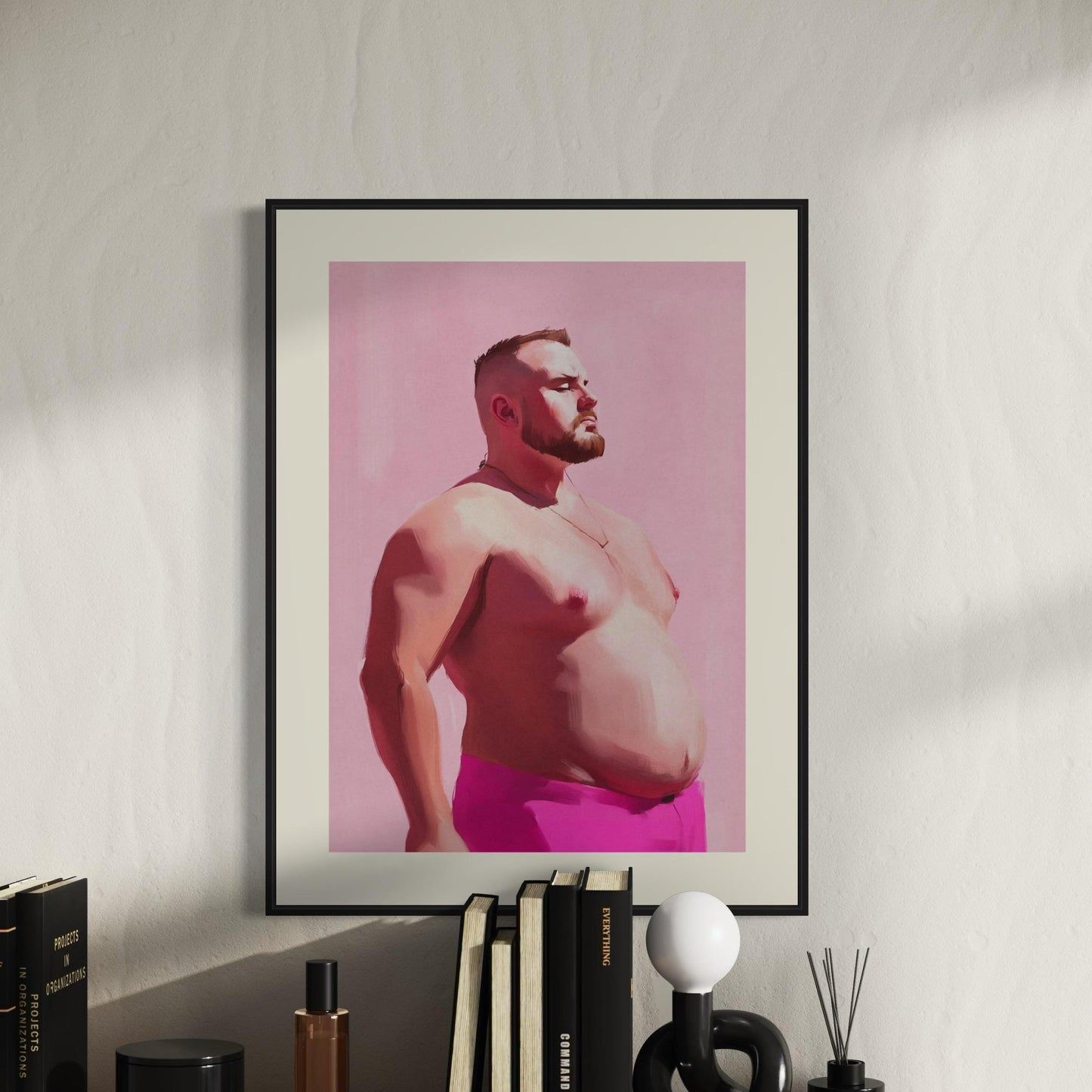 Bear Pride Art Print | LGBTQ+ Bear Community Artwork | Bold, Unframed Queer Decor for Modern Homes | Premium Matte Paper Print