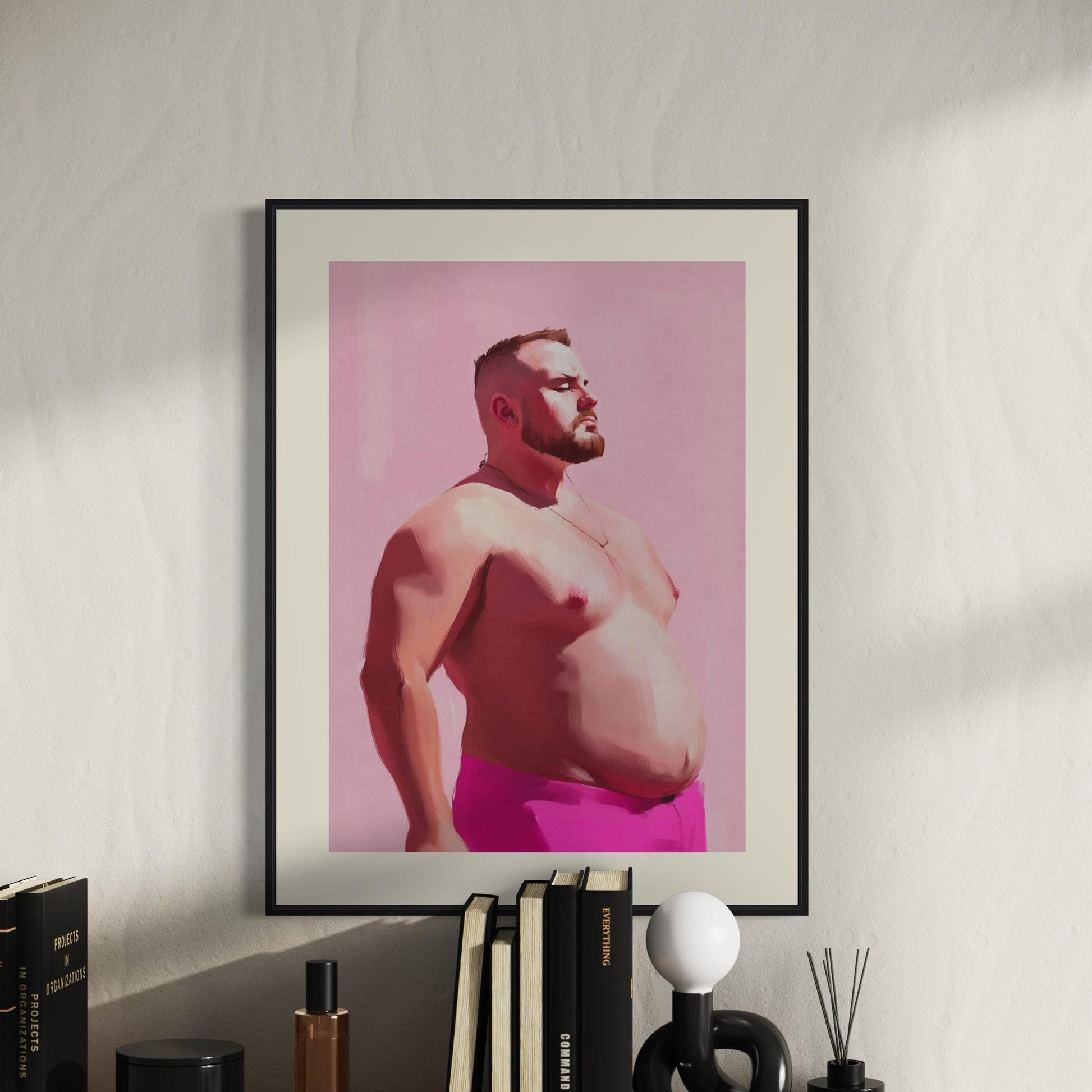 Bear Pride Art Print | LGBTQ+ Bear Community Artwork | Bold, Unframed Queer Decor for Modern Homes | Premium Matte Paper Print
