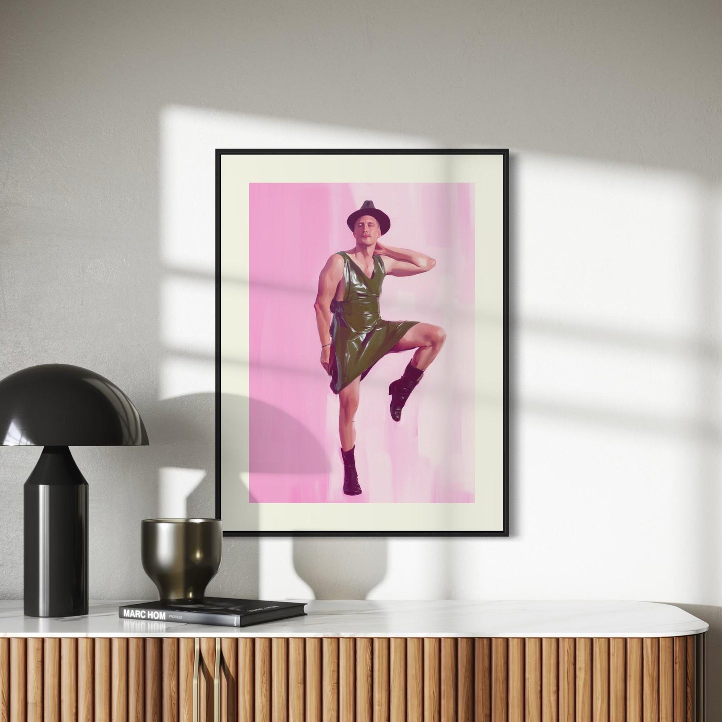HALLO Queer Art Print | Bold LGBTQ+ Artwork for Modern Spaces | Unframed Premium Matte Paper Decor | Celebrate Queer Identity & Style