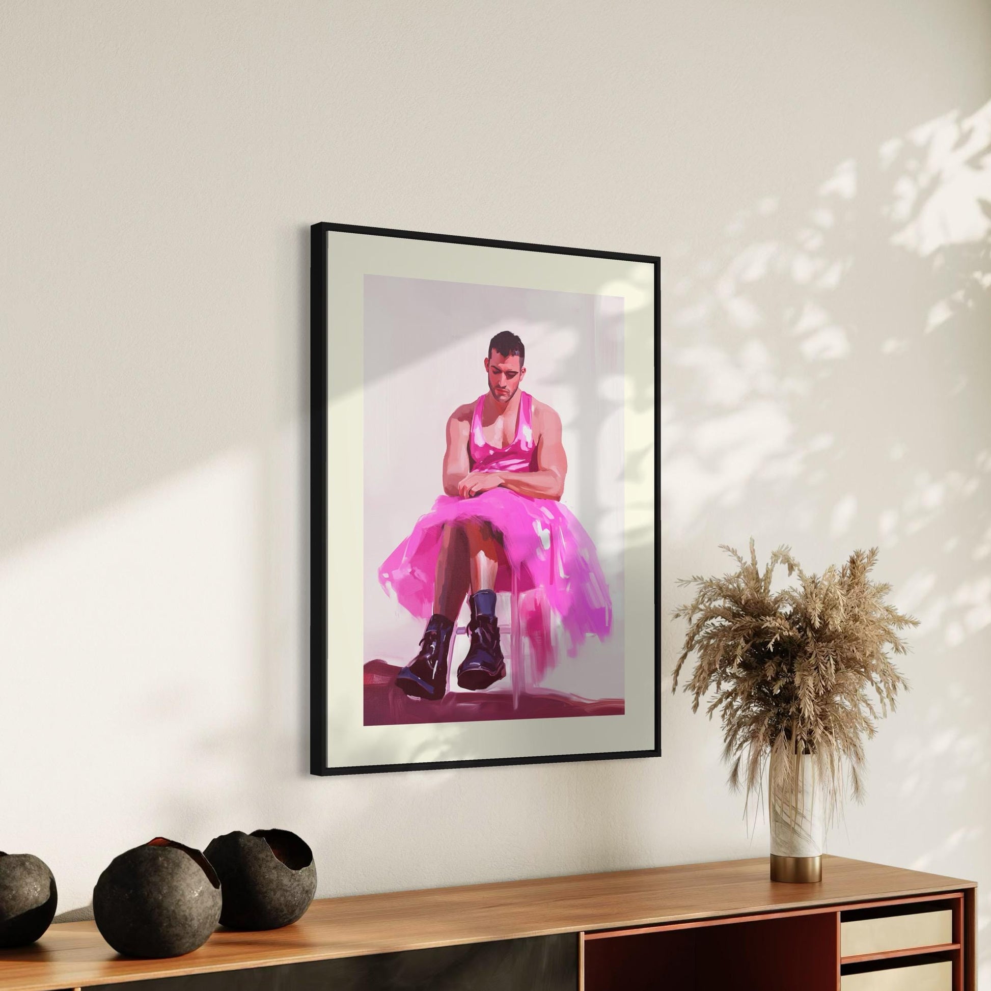 Grace and Grit - Queer Empowerment Art Print | Bold LGBTQ+ Artwork | Premium Matte Unframed Print for Unique Home Decor
