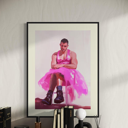 Grace and Grit - Queer Empowerment Art Print | Bold LGBTQ+ Artwork | Premium Matte Unframed Print for Unique Home Decor