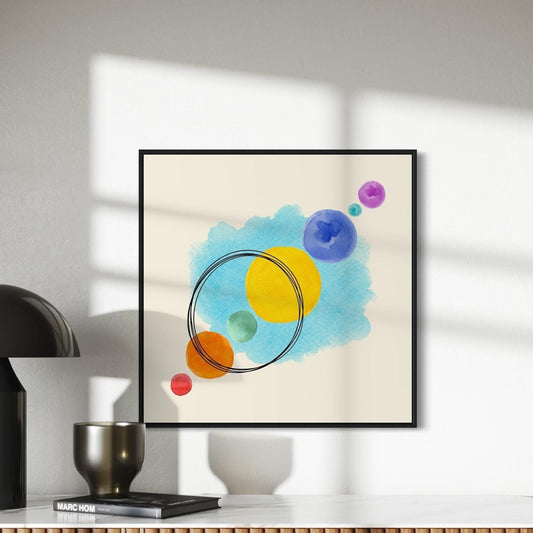 Unity in Colour | Abstract Watercolour Pride Print | Unframed Queer Decor for Home or Office Decor | 2 of 3 in Coordinated Set