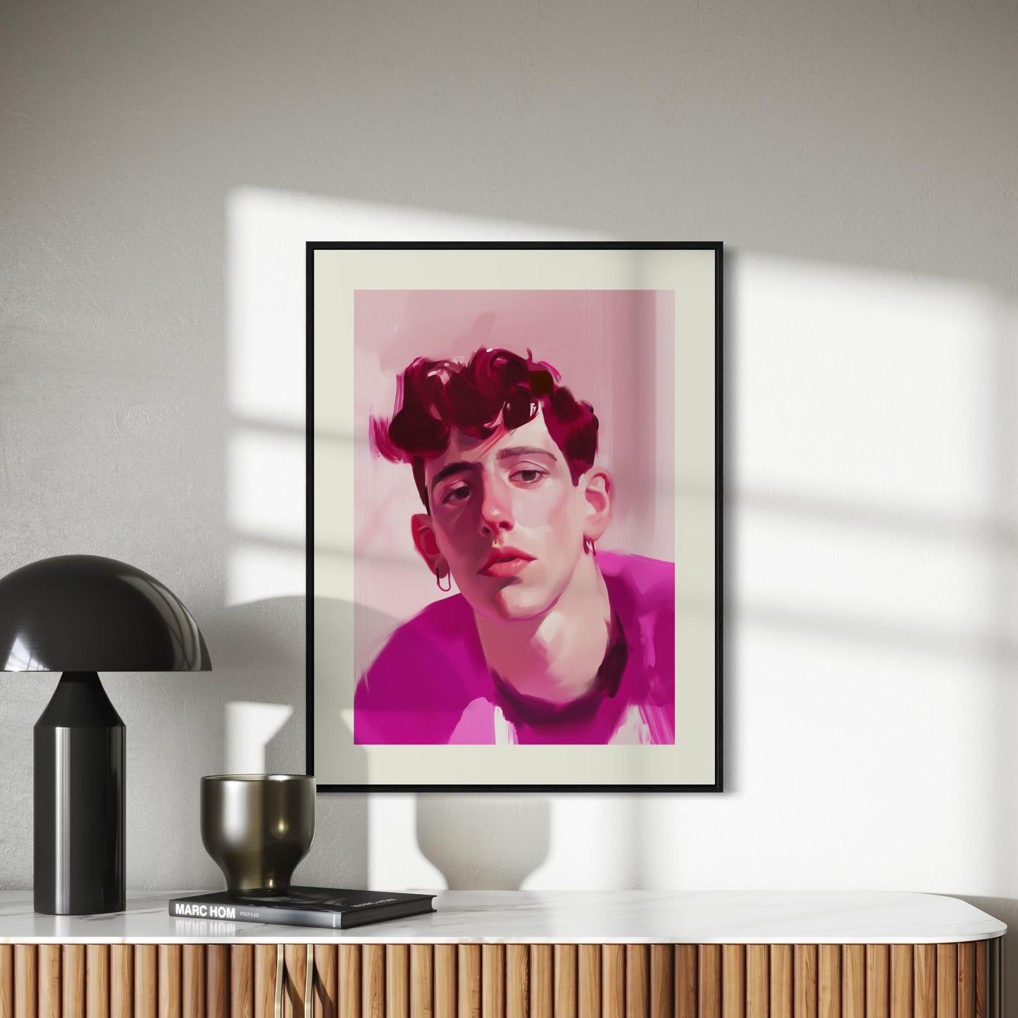 Pink Reflection Trans & Non-Binary Pride Art Print - LGBTQ Inclusive Wall Art, Gender Identity Celebration, 200gsm Matte Unframed Print