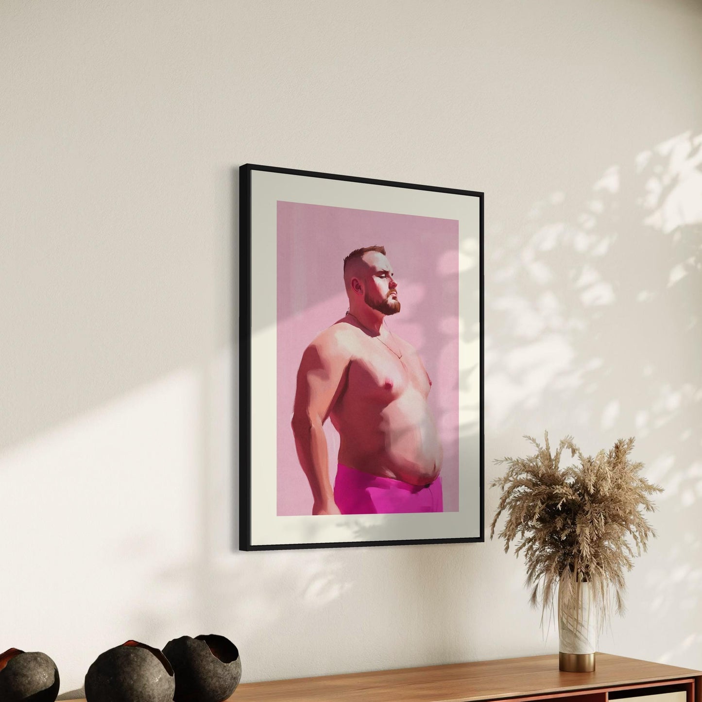 Bear Pride Art Print | LGBTQ+ Bear Community Artwork | Bold, Unframed Queer Decor for Modern Homes | Premium Matte Paper Print