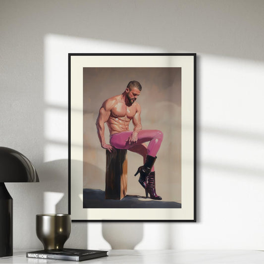 Noir Reverie - Oil Painting Print | LGBTQ+ Home Decor