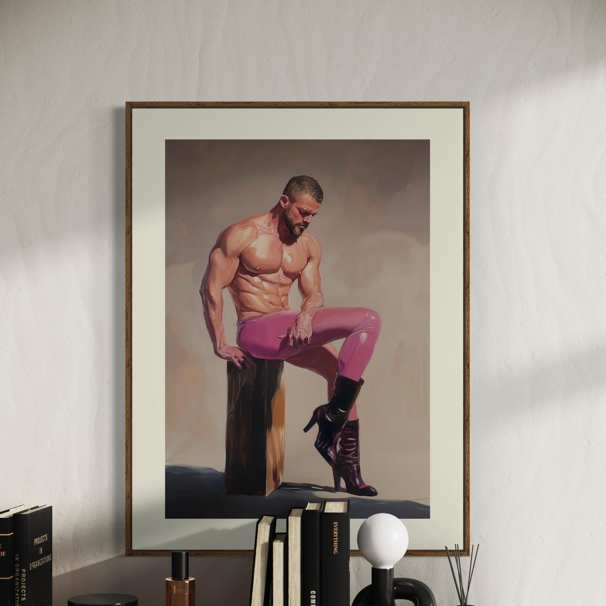 Noir Reverie - Oil Painting Print | LGBTQ+ Home Decor