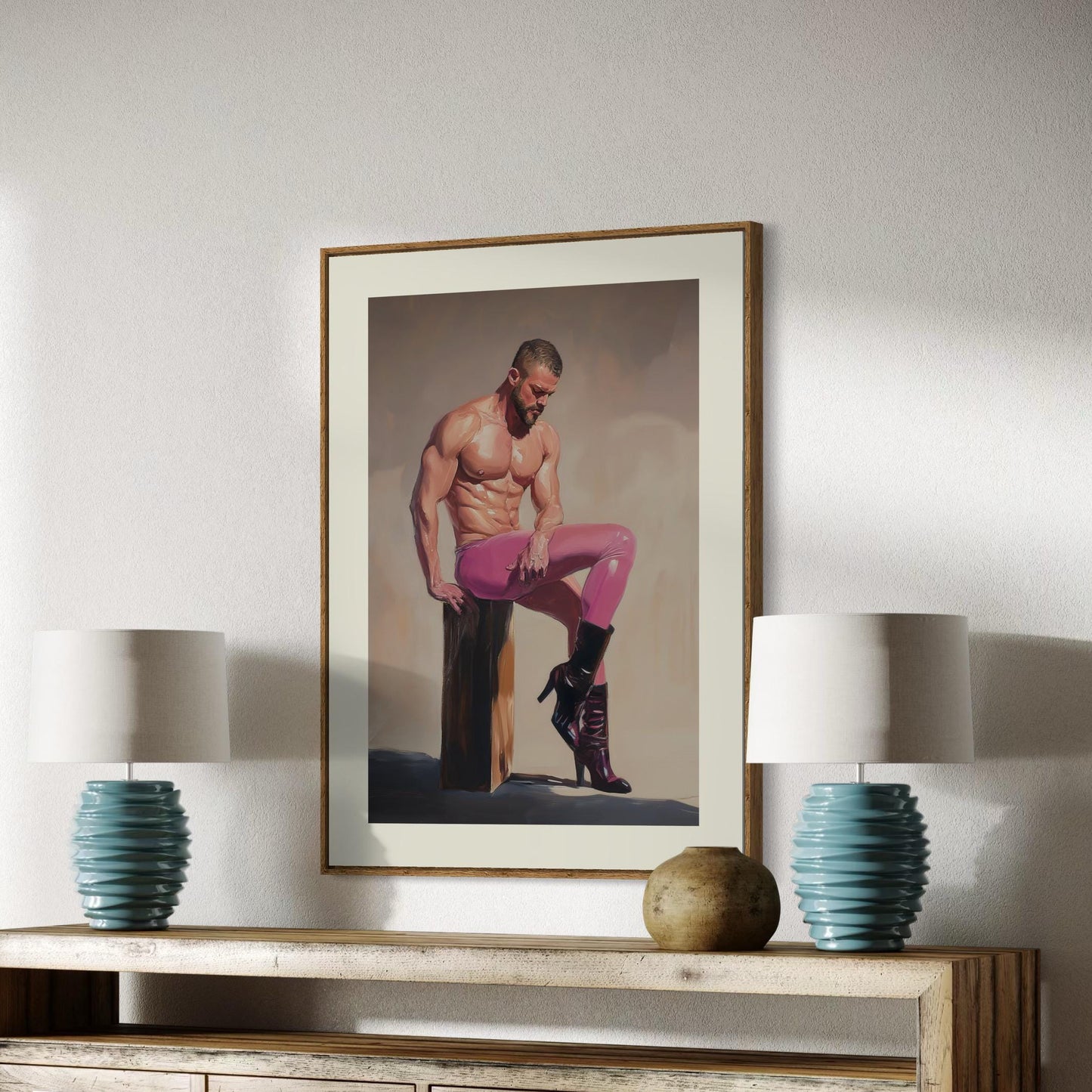 Noir Reverie - Oil Painting Print | LGBTQ+ Home Decor