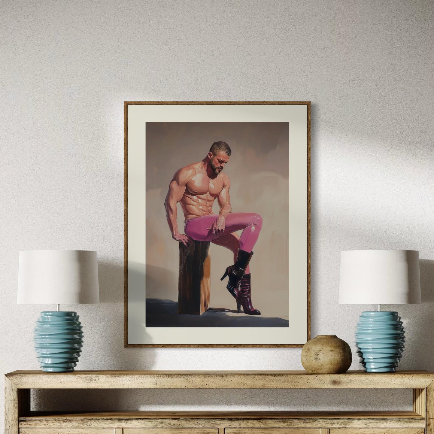 Noir Reverie - Oil Painting Print | LGBTQ+ Home Decor