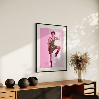 HALLO Queer Art Print | Bold LGBTQ+ Artwork for Modern Spaces | Unframed Premium Matte Paper Decor | Celebrate Queer Identity & Style