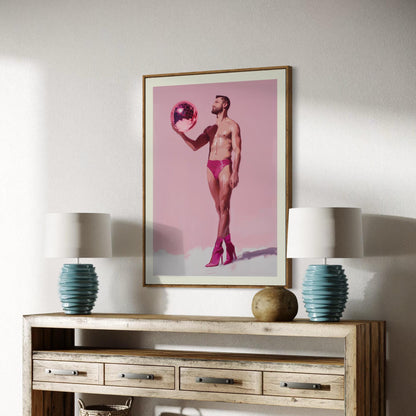 Disco Muse - Oil Painting Print | Queer Art Print