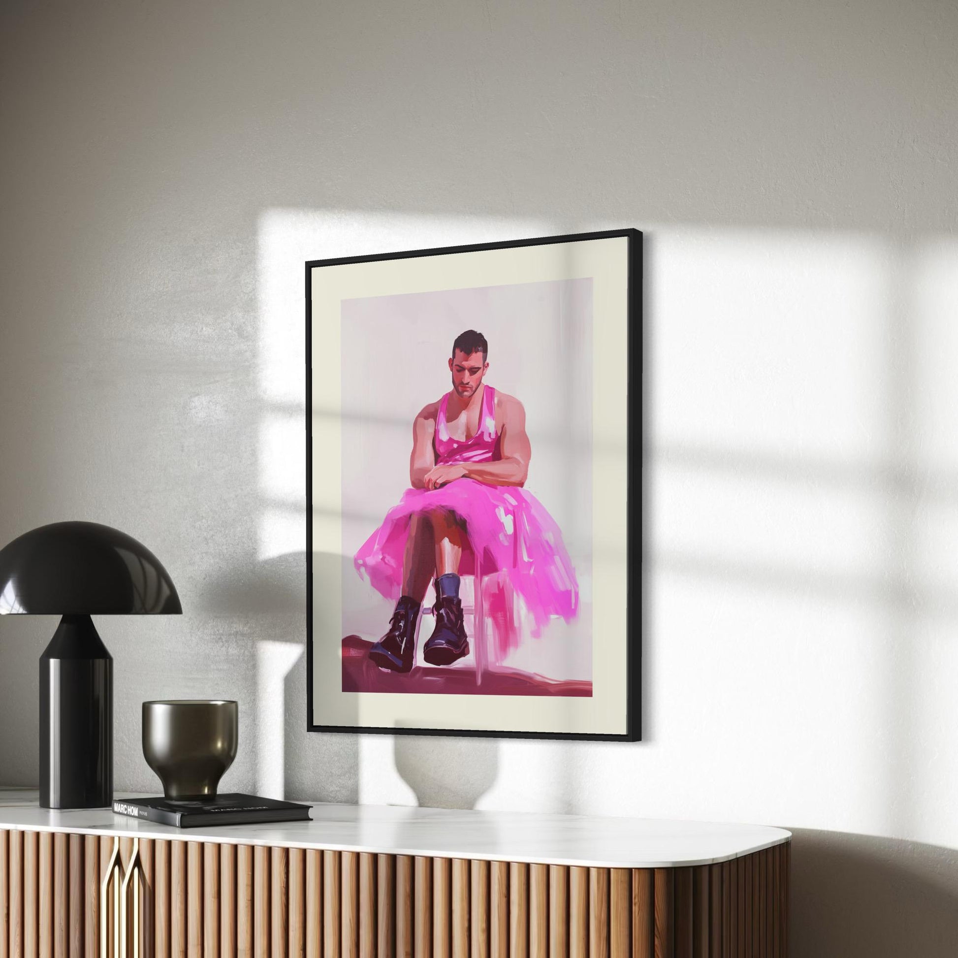 Grace and Grit - Queer Empowerment Art Print | Bold LGBTQ+ Artwork | Premium Matte Unframed Print for Unique Home Decor