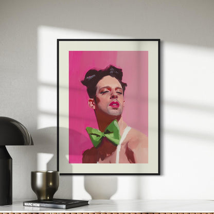 LuLu - Queer Pride Art Print, Ribbon and Resilience Collection, LGBTQ+ Artwork on Premium Matte Paper, gay art gift, gay artist