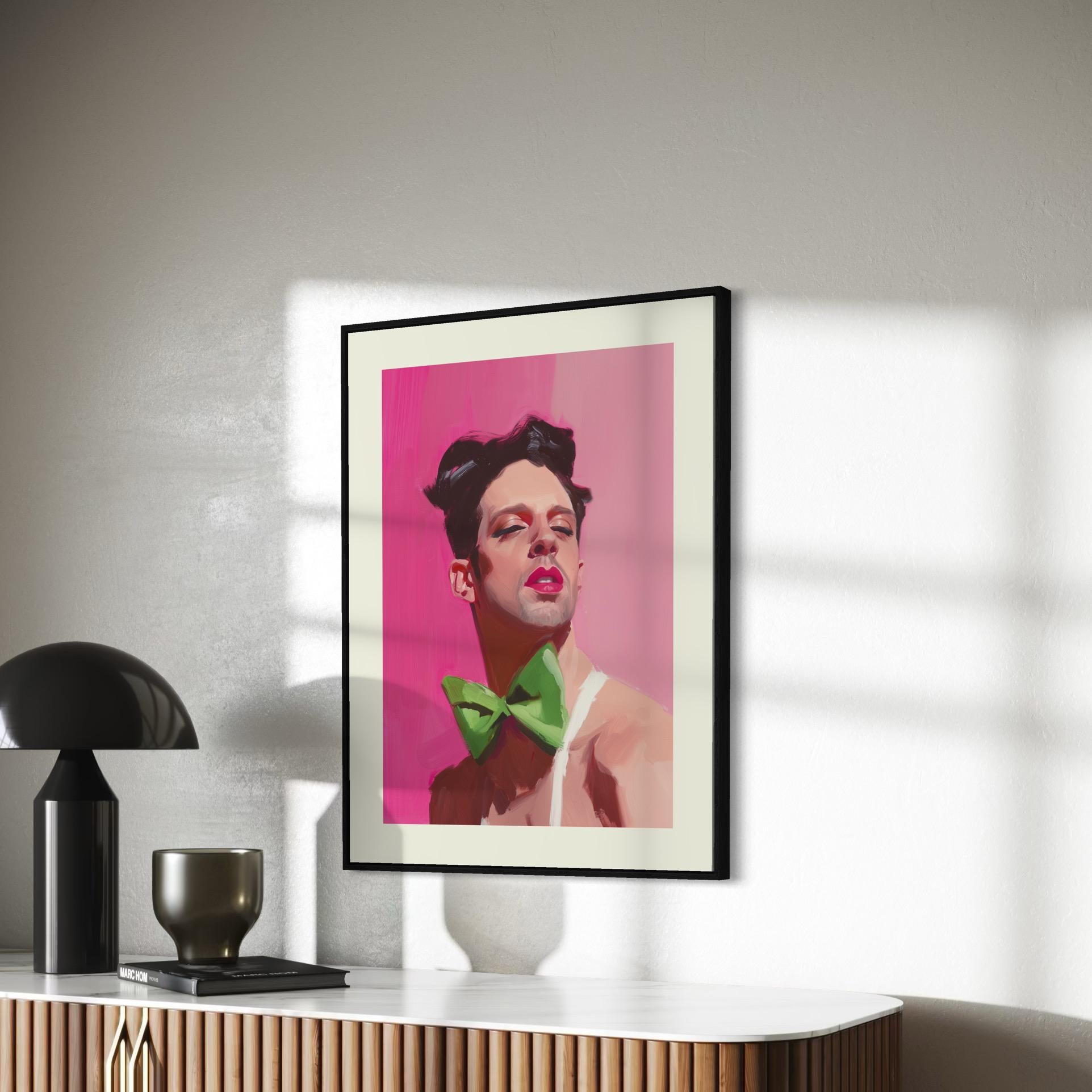 LuLu - Queer Pride Art Print, Ribbon and Resilience Collection, LGBTQ+ Artwork on Premium Matte Paper, gay art gift, gay artist