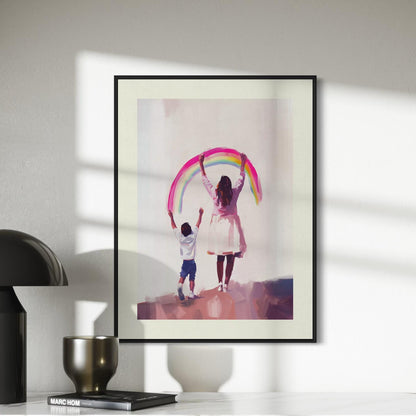 Celebrate Your Rainbow Art Print | Queer-Inspired Wall Decor | Premium Matte LGBTQ+ Pride Poster for Your Home or Gift