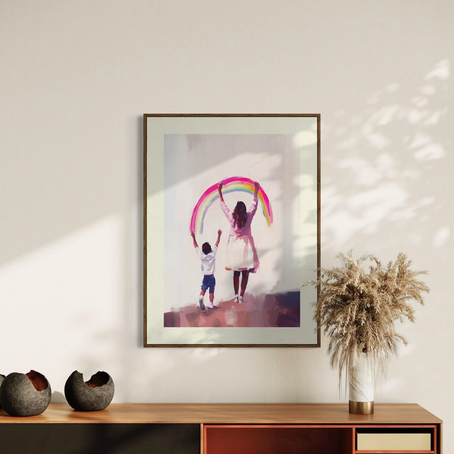 Celebrate Your Rainbow Art Print | Queer-Inspired Wall Decor | Premium Matte LGBTQ+ Pride Poster for Your Home or Gift
