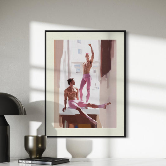 Power in Pink Art Print | Queer-Inspired Minimalist Wall Decor | Premium LGBTQ+ Pride Artwork for Bold Homes & Spaces