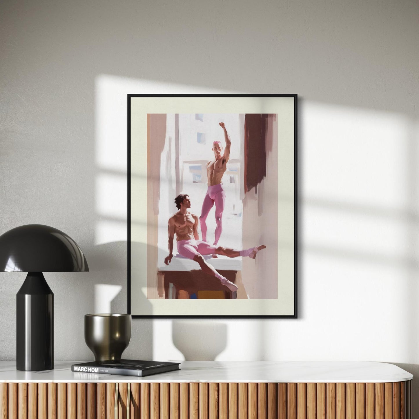 Power in Pink Art Print | Queer-Inspired Minimalist Wall Decor | Premium LGBTQ+ Pride Artwork for Bold Homes & Spaces