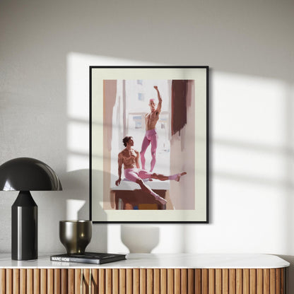 Power in Pink Art Print | Queer-Inspired Minimalist Wall Decor | Premium LGBTQ+ Pride Artwork for Bold Homes & Spaces