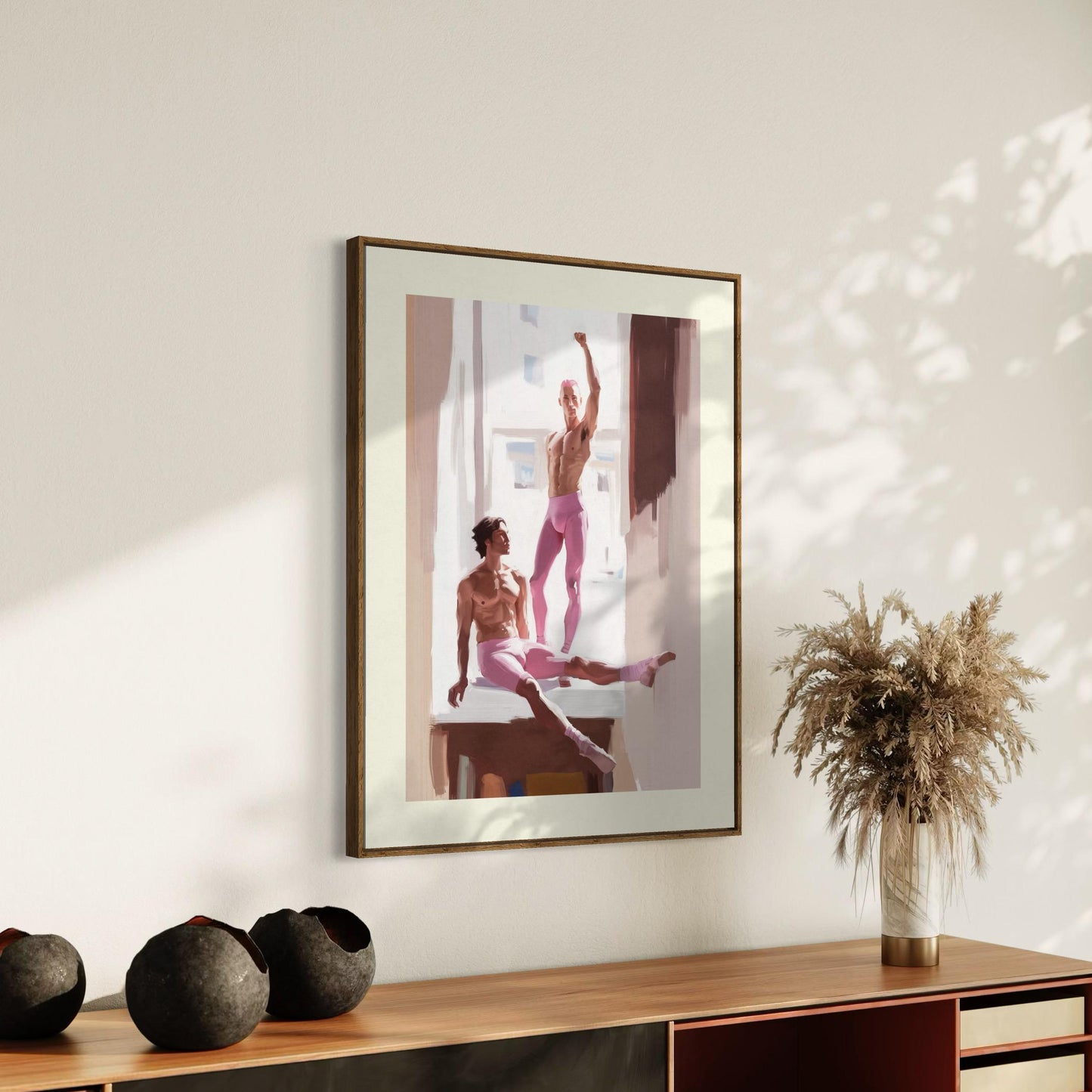 Power in Pink Art Print | Queer-Inspired Minimalist Wall Decor | Premium LGBTQ+ Pride Artwork for Bold Homes & Spaces