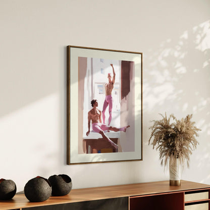 Power in Pink Art Print | Queer-Inspired Minimalist Wall Decor | Premium LGBTQ+ Pride Artwork for Bold Homes & Spaces