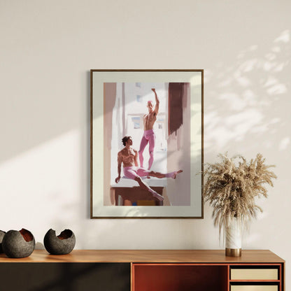 Power in Pink Art Print | Queer-Inspired Minimalist Wall Decor | Premium LGBTQ+ Pride Artwork for Bold Homes & Spaces