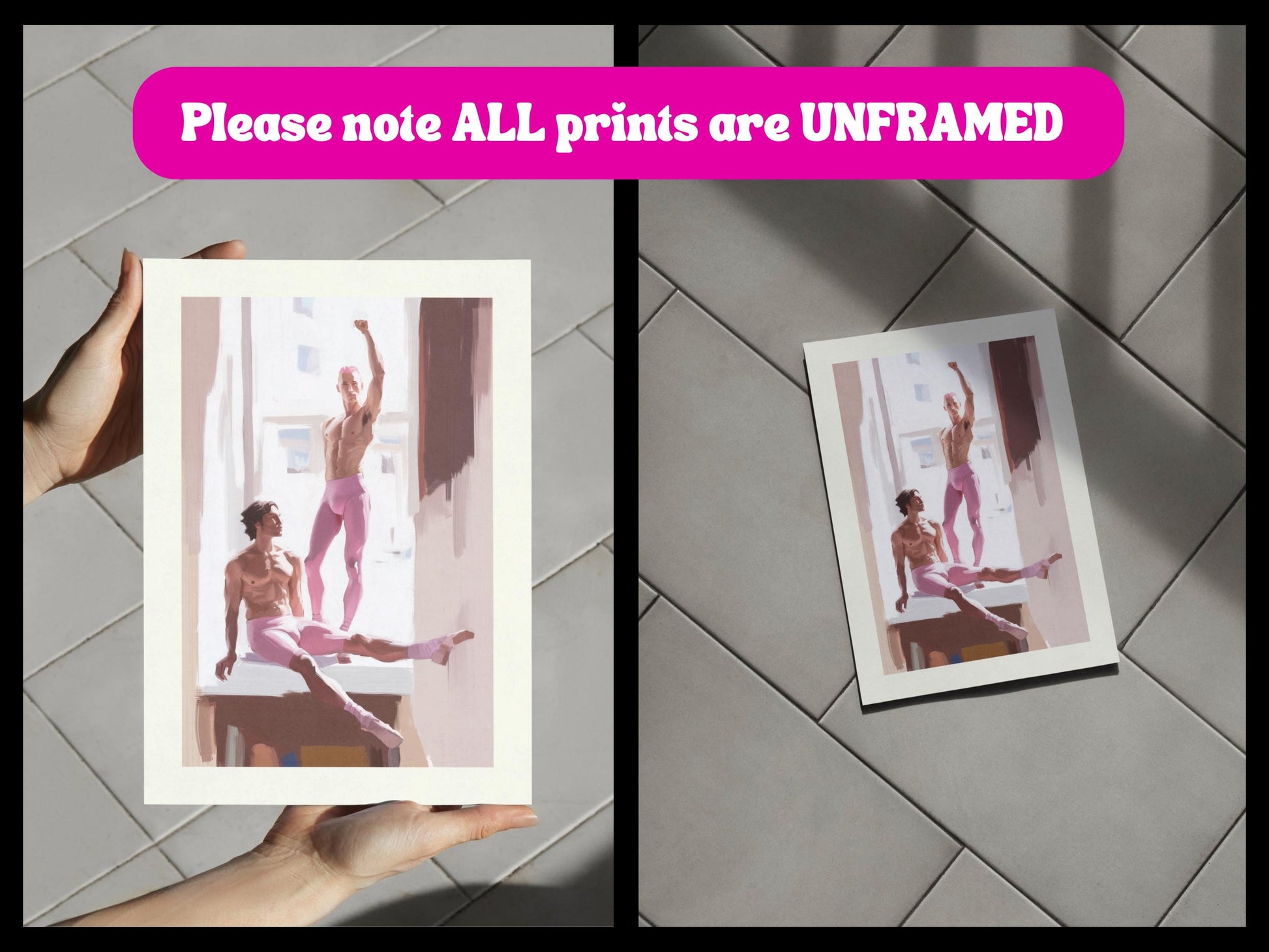 Power in Pink Art Print | Queer-Inspired Minimalist Wall Decor | Premium LGBTQ+ Pride Artwork for Bold Homes & Spaces
